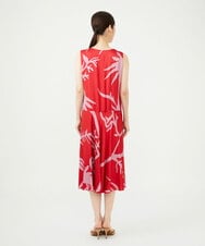 GBEAG01700 Sybilla(シビラ) フラワーシルエットプリントドレス レッド