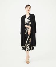 GBEAG01700 Sybilla(シビラ) フラワーシルエットプリントドレス ブラック