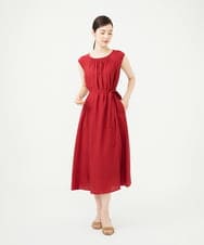 GBEAG50500 Sybilla(シビラ) レーヨンナイロンギャザードレス レッド