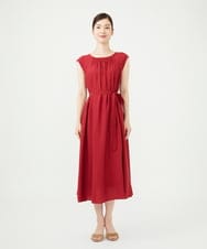 GBEAG50500 Sybilla(シビラ) レーヨンナイロンギャザードレス レッド