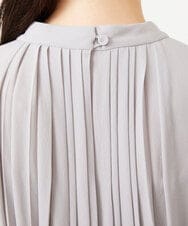 GBEAH03630 Sybilla(シビラ) センタープリーツ梨地ドレス ライトグレー
