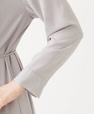 GBEAH03630 Sybilla(シビラ) センタープリーツ梨地ドレス ライトグレー