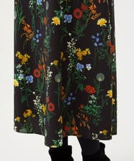 GBEAH36600 Sybilla(シビラ) ボタニカルフラワープリントドレス ブラック