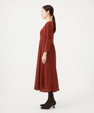 GBEAH40540 Sybilla(シビラ) ハイウエストVネックドレス ブラウン