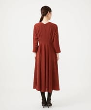 GBEAH40540 Sybilla(シビラ) ハイウエストVネックドレス ブラウン