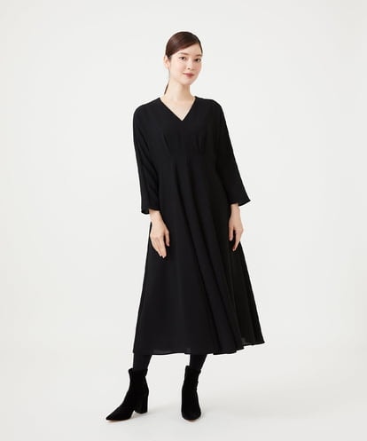 GBEAH40540 Sybilla ハイウエストVネックドレス