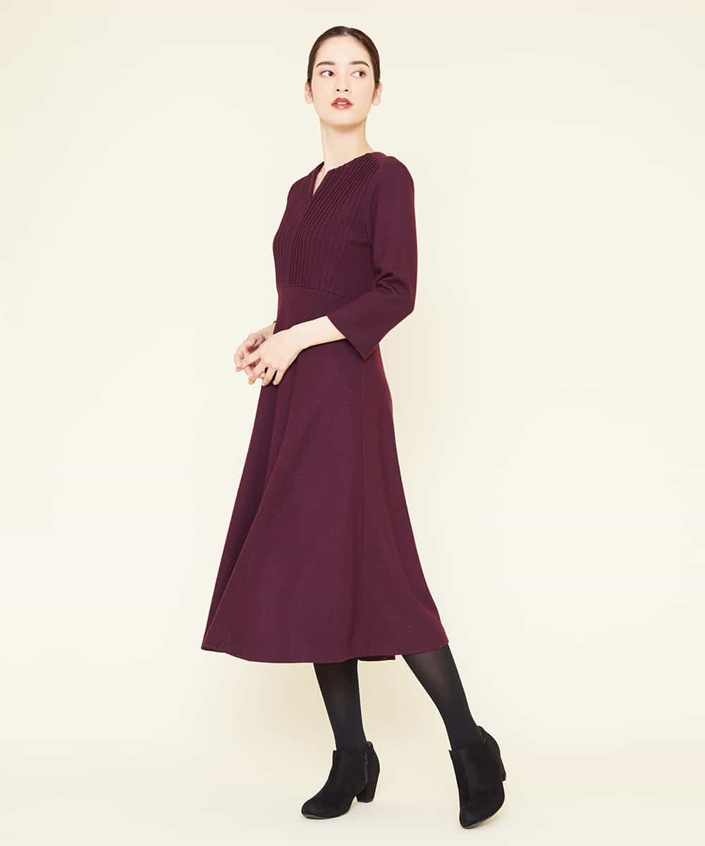 情報番組着用 ピンタックウールワンピース ワンピース Sybilla シビラ イトキンオンラインストア 情報番組着用 ピンタックウールワンピース ワンピース Sybilla シビラ イトキンオンラインストア