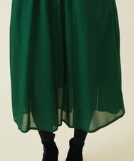 GBEAV09560 Sybilla(シビラ) オープンカラーシアードレス グリーン