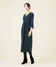 GBEAV33600 Sybilla(シビラ) ウールアムンゼンタックデザインドレス グリーン