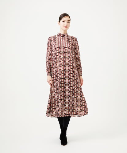 GBECD01700 Sybilla ジオメトリックオパールドレス