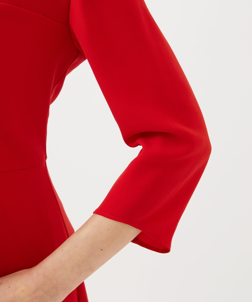 GBECD30800 Sybilla(シビラ) ボウタイデザインドレス レッド