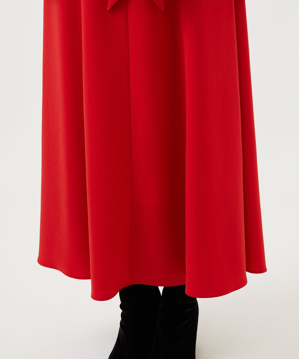 GBECD30800 Sybilla(シビラ) ボウタイデザインドレス レッド