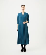 GBECD32800 Sybilla(シビラ) コクーンシルエットドレス ブルーグリーン