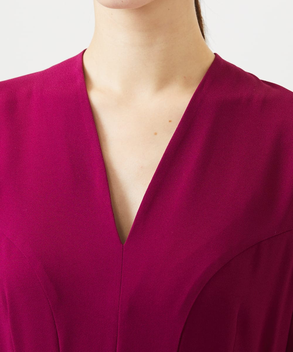 GBECD32800 Sybilla(シビラ) コクーンシルエットドレス ダークフューシャ