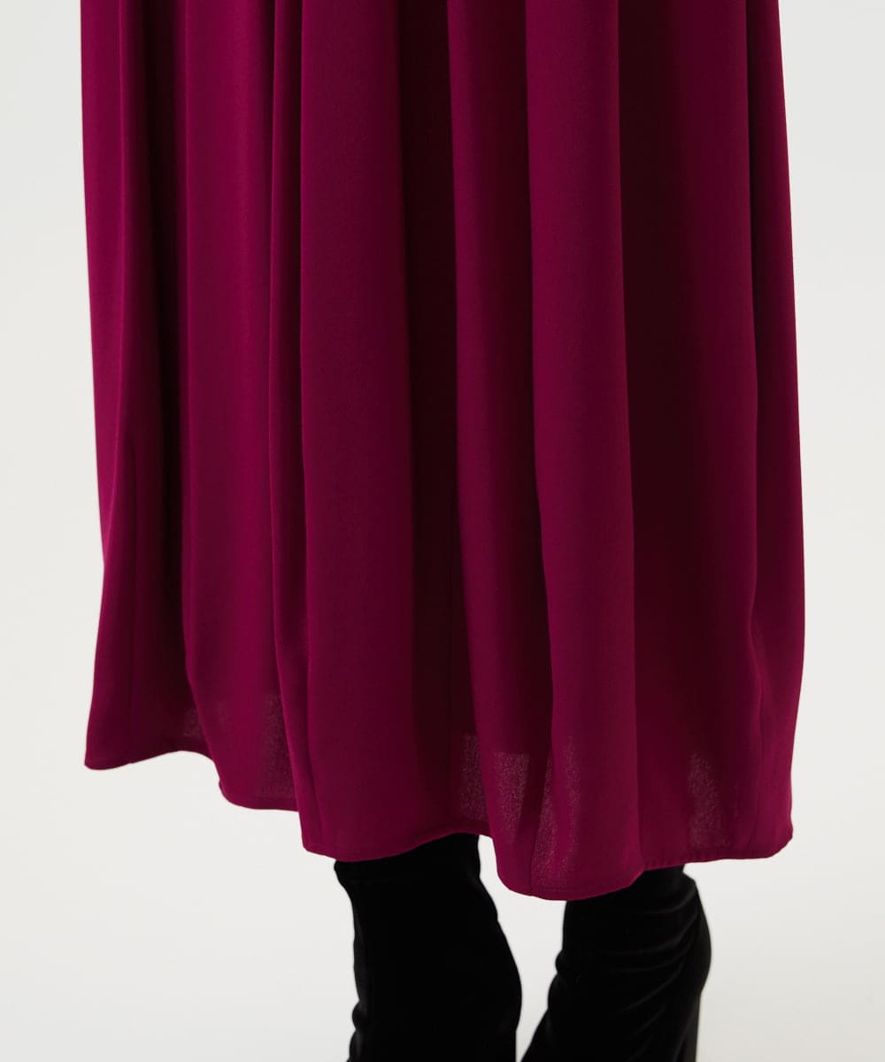 GBECD32800 Sybilla(シビラ) コクーンシルエットドレス ダークフューシャ