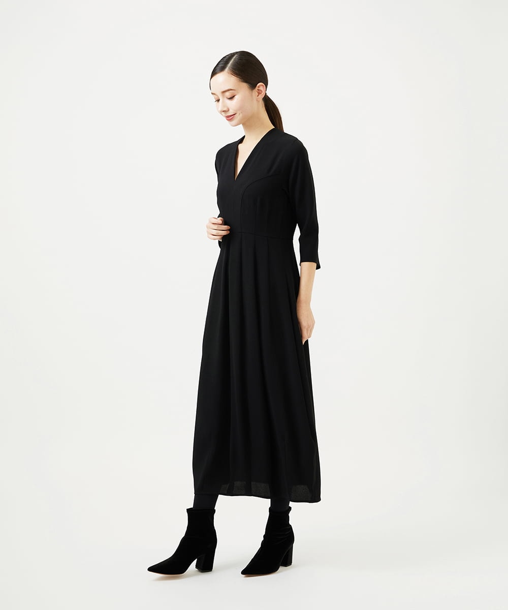 GBECD32800 Sybilla(シビラ) コクーンシルエットドレス ブラック