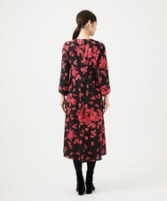 GBECD40630 Sybilla(シビラ) ピンクマーガレットプリントドレス ブラック