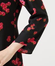 GBECD40630 Sybilla(シビラ) ピンクマーガレットプリントドレス ブラック