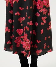 GBECD40630 Sybilla(シビラ) ピンクマーガレットプリントドレス ブラック