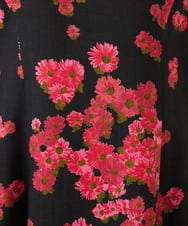 GBECD40630 Sybilla(シビラ) ピンクマーガレットプリントドレス ブラック