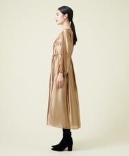 GBECT12790 Sybilla(シビラ) 【MONOTONE】ゴールドスモッキングドレス ゴールド