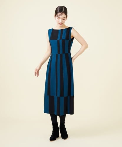 blue&black】ダイヤ柄スモッキングドレス(ワンピース) | Sybilla(シビラ)｜イトキンオンラインストア