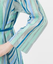 GBEEB09990 Sybilla(シビラ) 【メディア着用】リボンストライプドレス ブルー