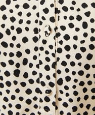 GBEEE03630 Sybilla(シビラ) ランダムドットプリントドレス ベージュ×ブラック