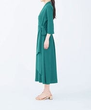 GBEEM38590 Sybilla(シビラ) 【sybilla the dress】カシュクールストレッチドレス グリーン