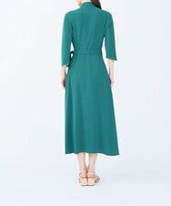 GBEEM38590 Sybilla(シビラ) 【sybilla the dress】カシュクールストレッチドレス グリーン