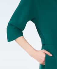 GBEEM38590 Sybilla(シビラ) 【sybilla the dress】カシュクールストレッチドレス グリーン
