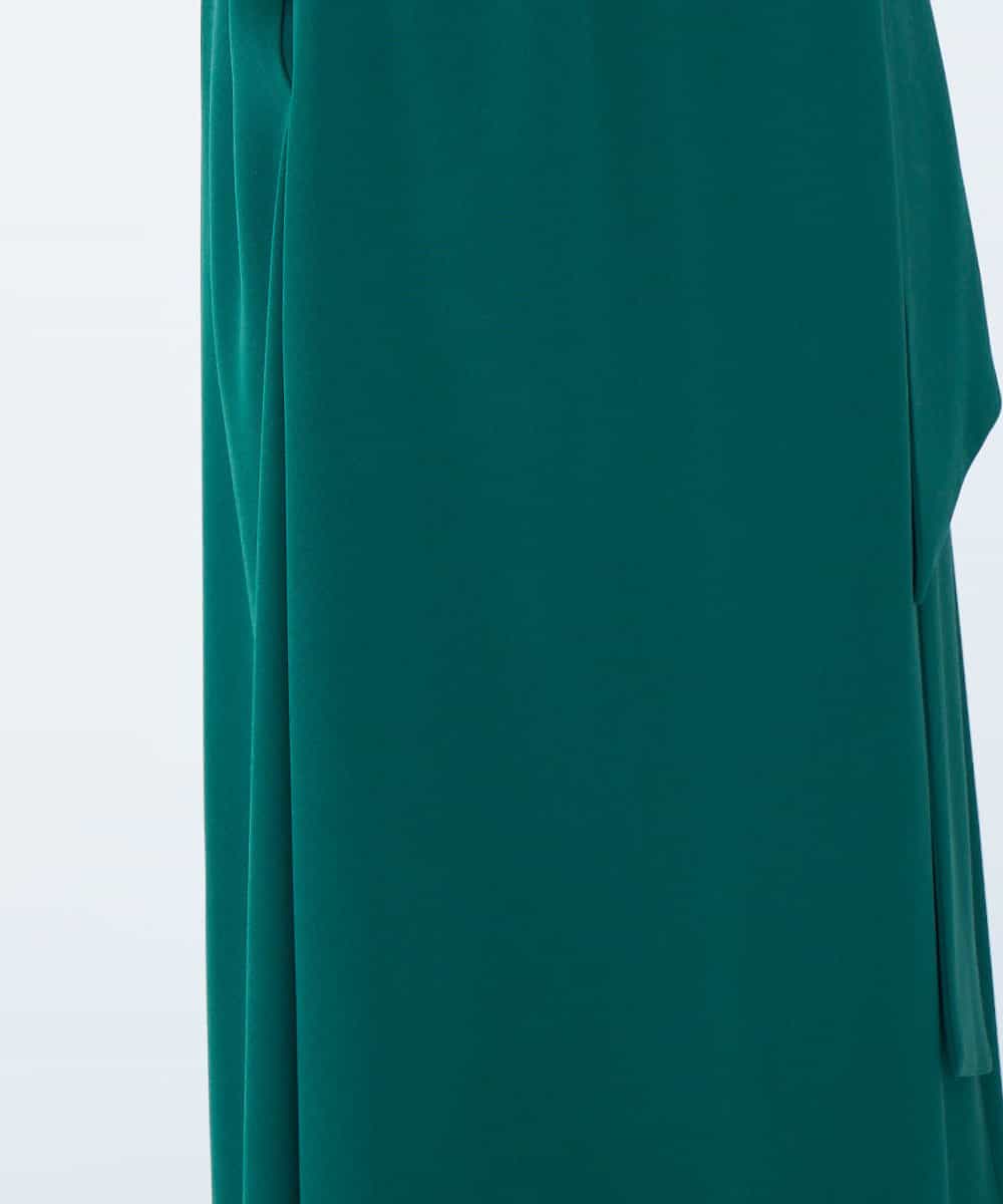 GBEEM38590 Sybilla(シビラ) 【sybilla the dress】カシュクールストレッチドレス グリーン