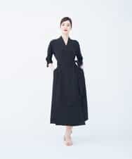 GBEEM38590 Sybilla(シビラ) 【sybilla the dress】カシュクールストレッチドレス ブラック