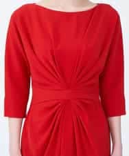 GBEEN49590 Sybilla(シビラ) 【ドラマ着用】【sybilla the dress】センタータックデザインドレス レッド