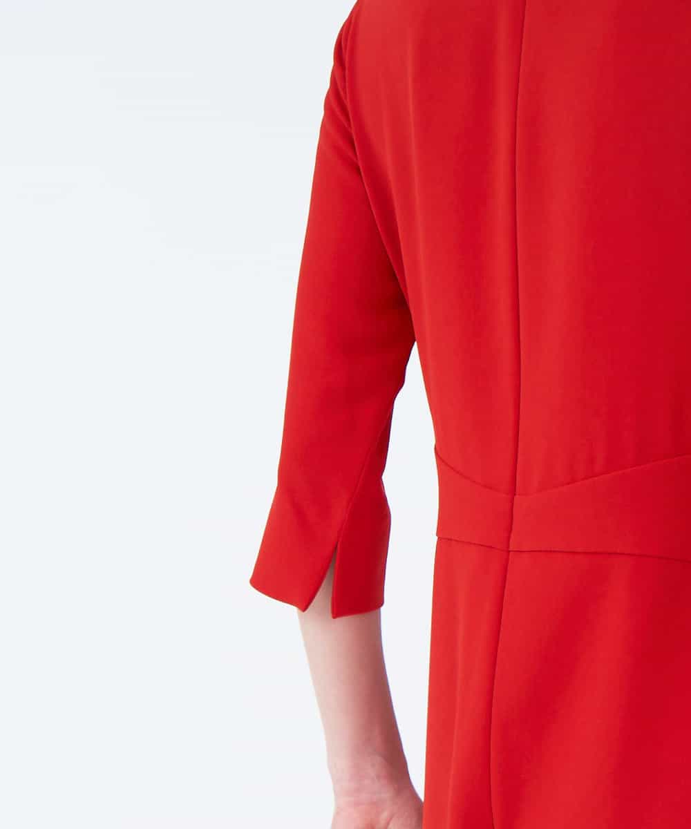 GBEEN49590 Sybilla(シビラ) 【ドラマ着用】【sybilla the dress】センタータックデザインドレス レッド