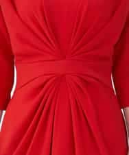 GBEEN49590 Sybilla(シビラ) 【ドラマ着用】【sybilla the dress】センタータックデザインドレス レッド