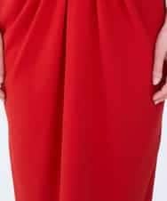 GBEEN49590 Sybilla(シビラ) 【ドラマ着用】【sybilla the dress】センタータックデザインドレス レッド