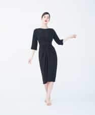 GBEEN49590 Sybilla(シビラ) 【ドラマ着用】【sybilla the dress】センタータックデザインドレス ブラック
