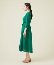GBEET07690 Sybilla(シビラ) ボーラーフラワーレースワンピース グリーン