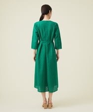 GBEET07690 Sybilla(シビラ) ボーラーフラワーレースワンピース グリーン