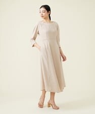 GBEET10500 Sybilla(シビラ) トリアセストレッチワンピース ベージュ