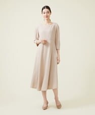 GBEET10500 Sybilla(シビラ) トリアセストレッチワンピース ベージュ