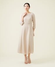 GBEET10500 Sybilla(シビラ) トリアセストレッチワンピース ベージュ