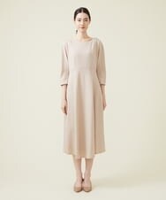 GBEET10500 Sybilla(シビラ) トリアセストレッチワンピース ベージュ