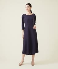 GBEET10500 Sybilla(シビラ) トリアセストレッチワンピース ネイビー