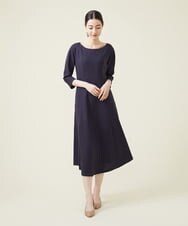 GBEET10500 Sybilla(シビラ) トリアセストレッチワンピース ネイビー