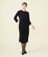GBEEV15690 Sybilla(シビラ) トレンサデザインノースリーブドレス ブラック