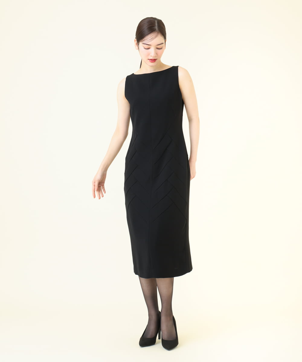 GBEEV15690 Sybilla(シビラ) トレンサデザインノースリーブドレス ブラック