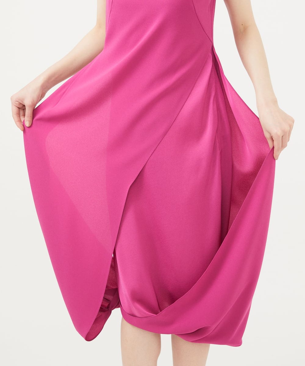 GBEGA02700 Sybilla(シビラ) 【SMART DRESS】チューリップヘムドレス ピンク