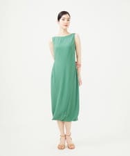 GBEGA02700 Sybilla(シビラ) 【SMART DRESS】チューリップヘムドレス エメラルドグリーン